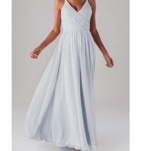 Kennedy Blue Boho A-Line Chiffon Bridesmaid Dress in Color Fog